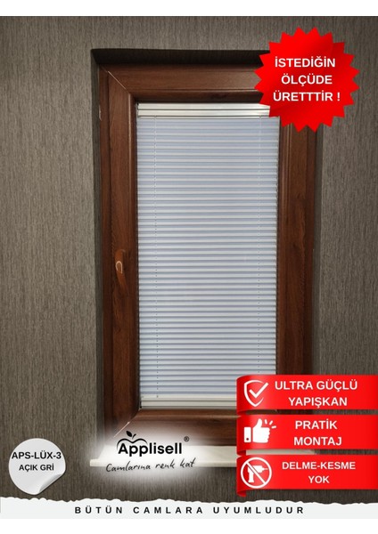Pvc Cam Perdesi – Yapışkanlı Plise Perde | Kolay montaj