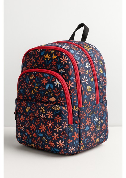 Newbag Tropikal Desenli Kız Sırt Okul Çantası-3'lü Set (Yeni Sezon) modelleri