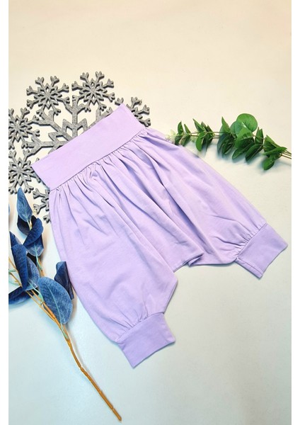 Bebek Hediyelik Retro %100 Pamuk Şalvar Mor fiyatları