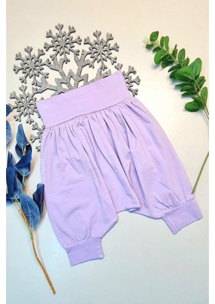 Bebek Hediyelik Retro %100 Pamuk Şalvar Mor modelleri