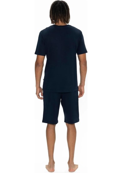 Erkek %100 Pamuk 3'lü Çizgili Pijama Takım