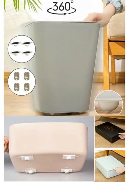 4 Adet 360 Derece Döner Tekerlek Bilyeli Eşya Kaydırma Aparatı Yapışkanlı Kolay Taşıma Bilyeleri