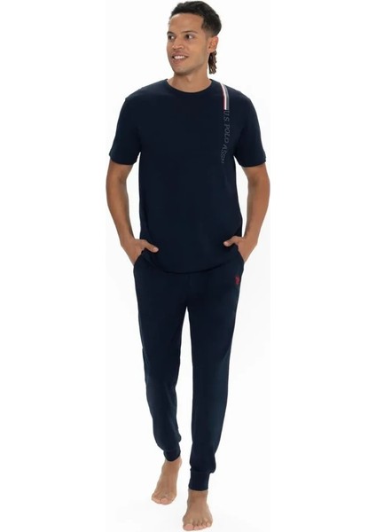 Erkek Yazı Detaylı Yuvarlak Yaka Pijama Takım fırsatları