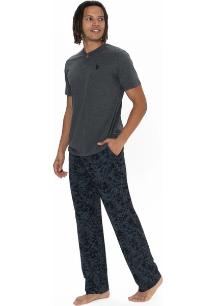 Erkek 3'lü Düğmeli Pijama Takımı modelleri