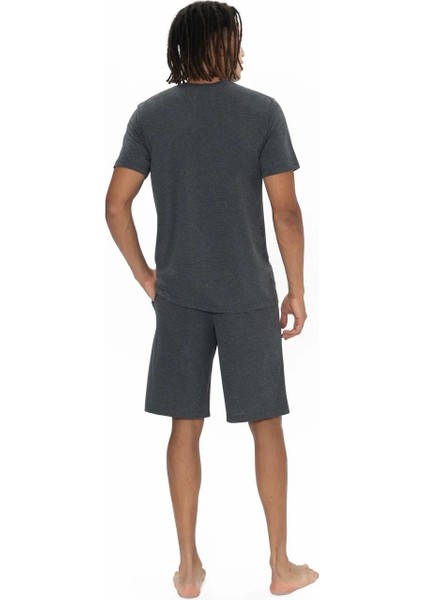 Erkek 3'lü Düğmeli Pijama Takımı