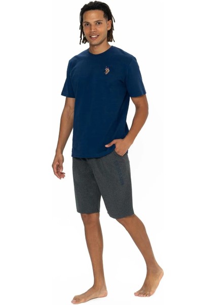 Erkek Yuvarlak Yaka Düz Pijama Şort Takım fiyatları
