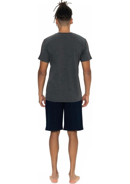 Erkek Yuvarlak Yaka Pijama Şort Takım fırsatları