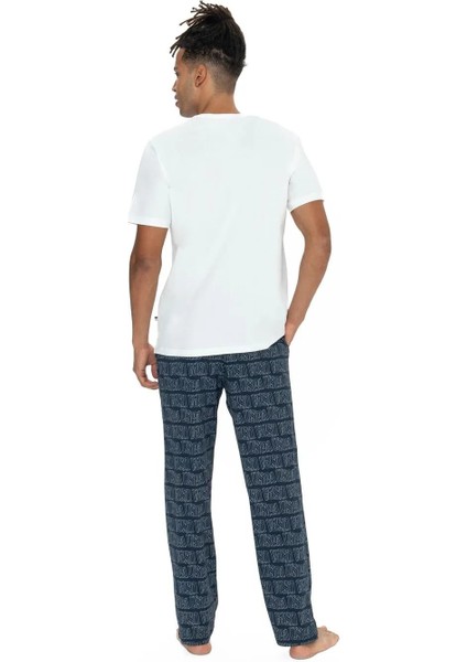 Erkek 3'lü %100 Pamuk Pijama Takımı