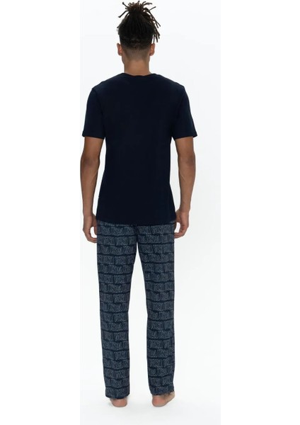 Erkek 3'lü %100 Pamuk Pijama Takımı