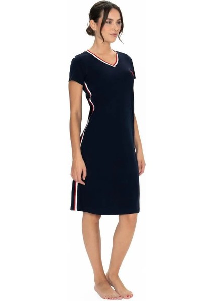 Kadın V Yaka Kısa Kollu Gecelik modelleri