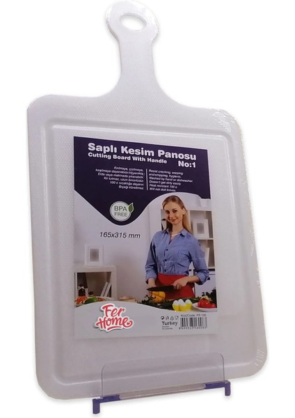 Kesme Tahtası Kaydırmaz Plastik Kesme Sunum Tahtası Pratik Kesim Panosu 165X315 mm -FR-105 fiyatları