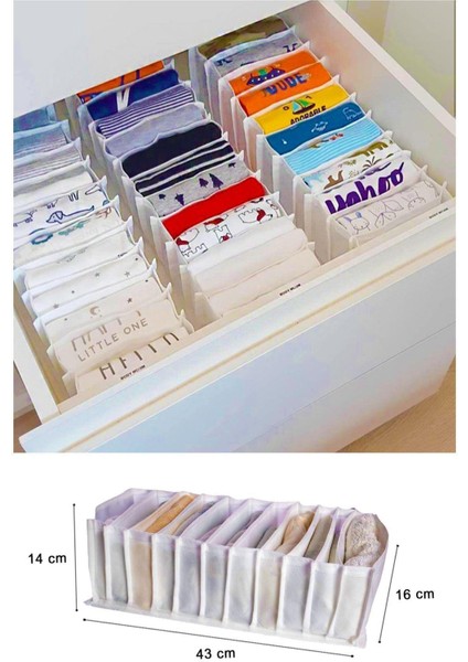 Akordiyon Çekmece Düzenleyici Organizer 11 Gözlü