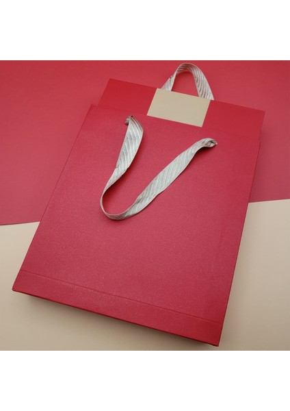 Çizgili Defter ve Metal Kalem Seti Kırmızı