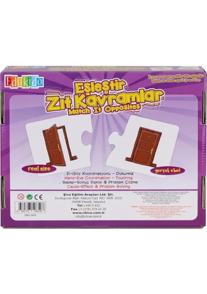 EDU-1012 Eşleştir Zıt Kavramlar -Chiva