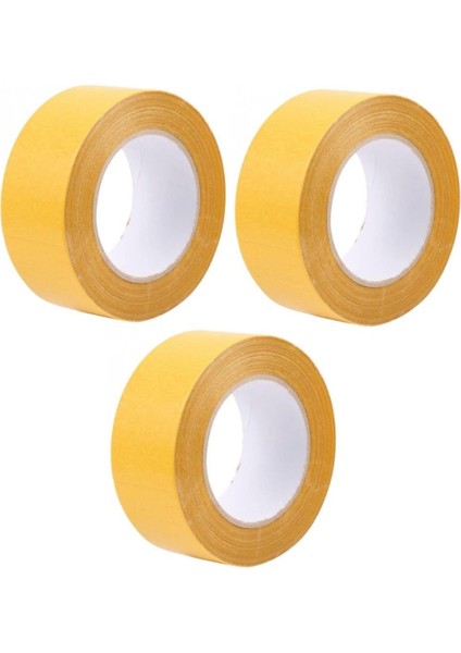 3 Adet 5 Metre 38 mm Çift Taraflı Köpük Bant Toplam 15 Metre