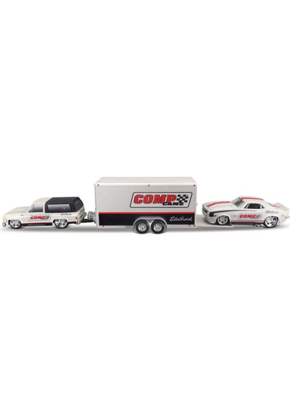Maisto 1/64 Design Seri Yarış Takımı Römork ve Araç Set