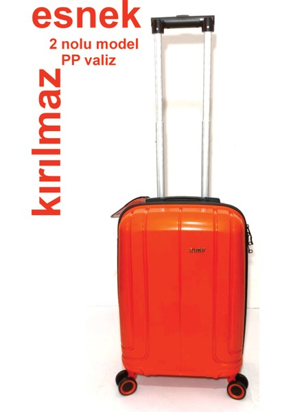 Küçük (Kabin) Boy Pp Esnek Malzeme Kırılmaz Valiz
