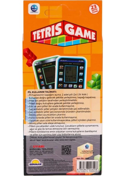 Tetris Game Tetris Oyun Konsolu 158A