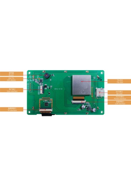 5 Inch Dokunmatik TFT Rezistif LCD Ekran Modülü Modeli: DMG80480C050_04WTR