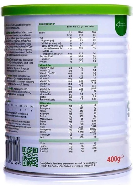 Golden Goat 1 Keçi Sütlü Bebek Sütü 0-6 Ay 400 gr