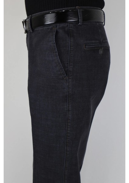 Fistan Store Erkek Rahat Kalıp Yandan Cepli Boru Paça Büyük Beden Kışlık Keten Pantolon indirimleri