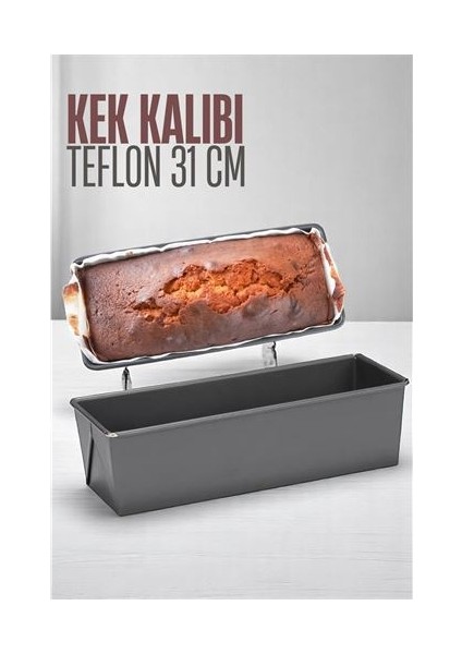 Teflon Kek Pişirme Kalıbı Baton Kek Kalıbı 31 cm