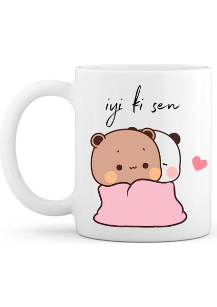 Bubu Dudu ' Iyi Ki Sen ' Porselen Kupa Bardak (Tekli)