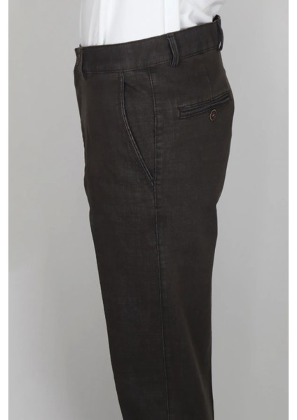 Fistan Store Erkek Rahat Kalıp Yandan Cepli Boru Paça Büyük Beden Kışlık Keten Pantolon modelleri