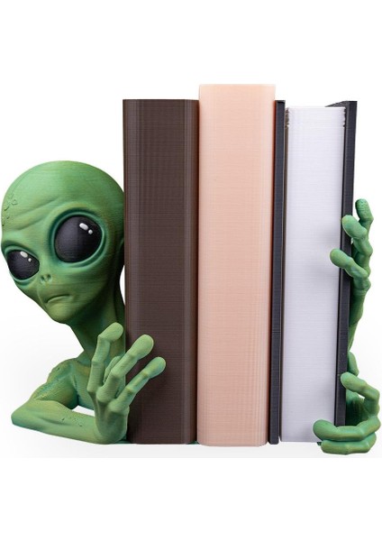 Uzaylı Temalı Kitap Tutucu Raf Dekoru modelleri