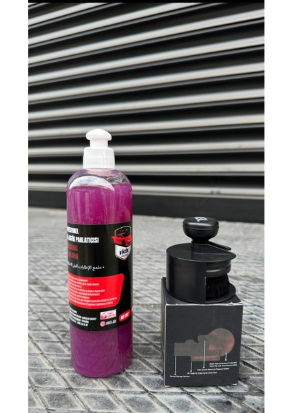 Profesyonel Jel Lastik Parlatma 400 ml 1 Adet +Lastik Parlatma Fırçası 1 Adet