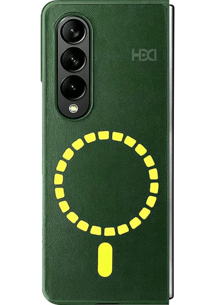Samsung Galaxy Z Fold 4 Kılıf HBC-156 Forum Magneticsafe Kapak - Koyu Yeşil Inslm