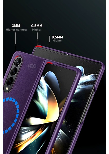 Samsung Galaxy Z Fold 4 Kılıf HBC-156 Forum Magneticsafe Kapak - Koyu Yeşil Inslm