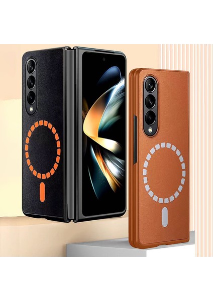 Samsung Galaxy Z Fold 4 Kılıf HBC-156 Forum Magneticsafe Kapak - Koyu Yeşil Inslm