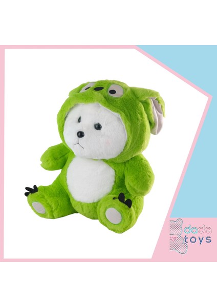 Ayi Uzun Kulakli Kapşonlu Uyku Arkadaşi 40 cm Yeşil Inslm
