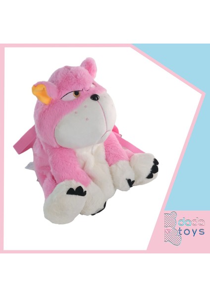 Kizgin Kedi Sabriye Peluş Çanta 40 cm Pembe Inslm