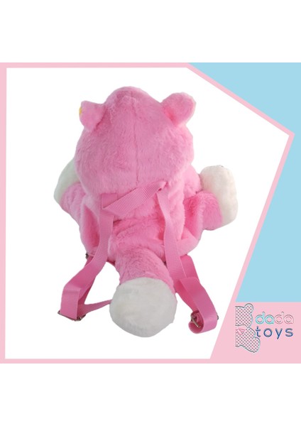 Kizgin Kedi Sabriye Peluş Çanta 40 cm Pembe Inslm