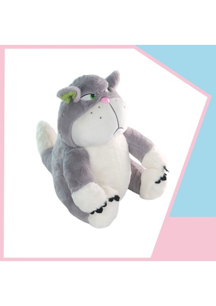 Kizgin Kedi Sabri Peluş Uyku Arkadaşi 40 cm Gri Inslm