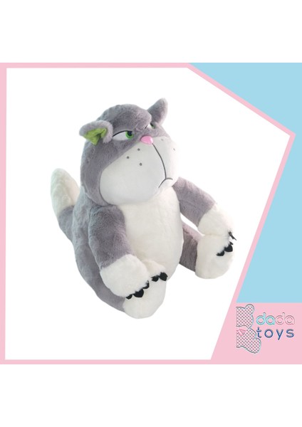 Kizgin Kedi Sabri Peluş Uyku Arkadaşi 40 cm Gri Inslm