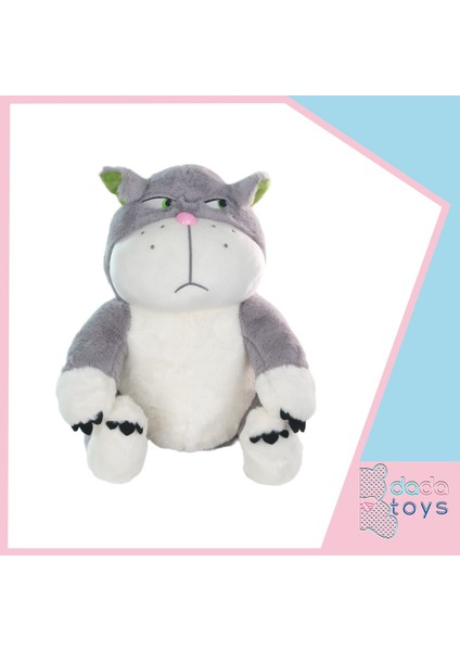 Kizgin Kedi Sabri Peluş Uyku Arkadaşi 40 cm Gri Inslm