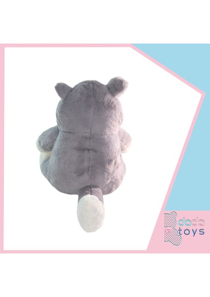 Kizgin Kedi Sabri Peluş Uyku Arkadaşi 40 cm Gri Inslm