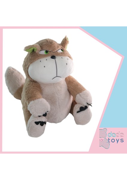 Kizgin Kedi Sabri Peluş Uyku Arkadaşi 40 cm Kahverengi Inslm