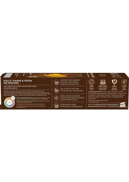 kahve ve Tütün Lekelerine Karşı Diş Macunu 60ML