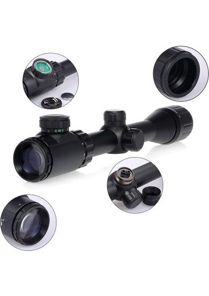 3-9X32AOEG Çift Işık Kırmızı Yeşil Kaynaklı Dürbün.glpzr