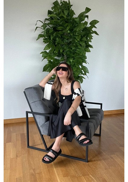 Lüks Rahat ve Şık Saten Günlük Beli Lastikli Kadın Marka Model Kadın Uzun Etek Yeni Sezon
