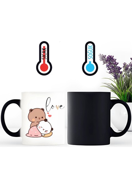 Bubu Dudu ' Love ' Porselen Kupa Bardak (Tekli)