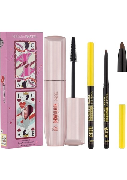 Show Your Look 24H Long Lasting Mascara + Elite Göz Kalemi (Kahve)