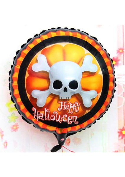 Halloween Iskelet Kuru Kafa Folyo Balon 18 Inç.glpzr