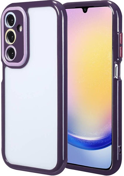 Samsung Galaxy A25 Kılıf Kamera Korumalı Renkli Kenar ve Çerçeve Tasarımlı Vitamin Kapak