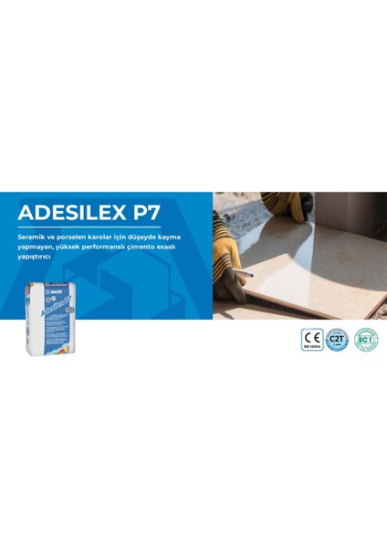 Adesilex P7 25 kg (Çimento Esaslı Yapıştırıcı) Gri fiyatları