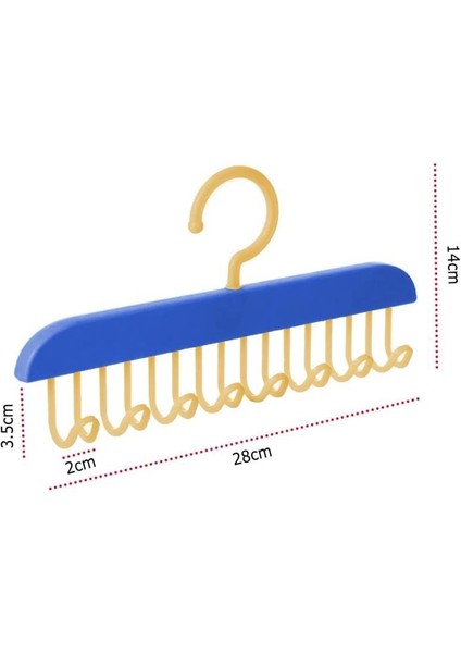 3 Adet 8 Kancalı Plastik Yapışkanlı Askı Dolap Banyo Takı Askısı Organizer fırsatları